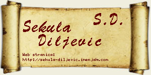 Sekula Diljević vizit kartica